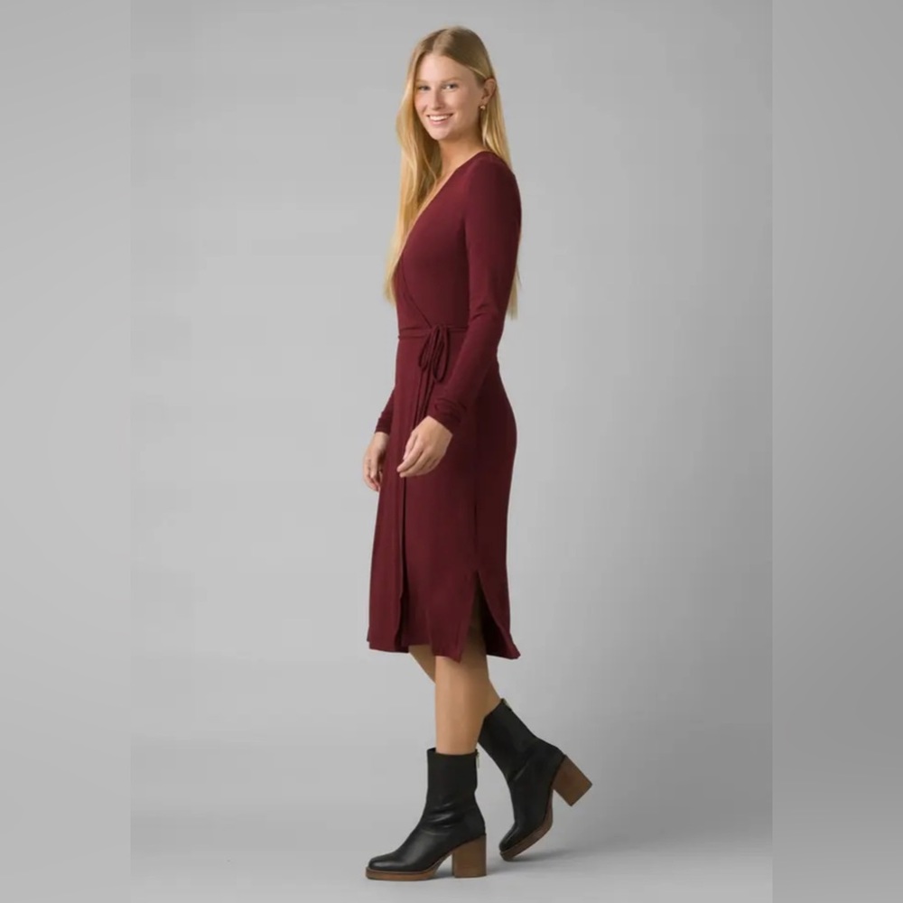 PrAna Fondation LS Wrap Dress